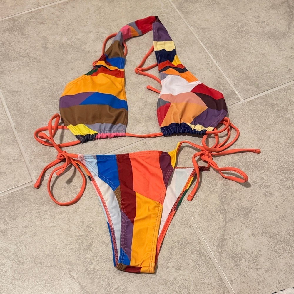 Colorful Two piece Swimsuit